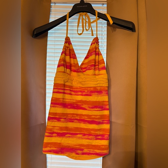 Beautiful SO brand halter pink and yellow xl - Picture 5 of 6